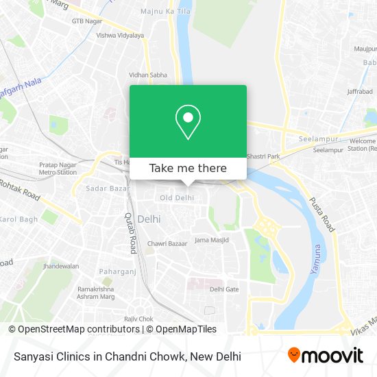 Sanyasi Clinics in Chandni Chowk map
