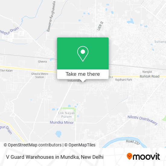 V Guard Warehouses in Mundka map