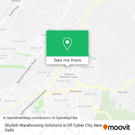Skylark Warehousing Solutions in Dlf Cyber City map