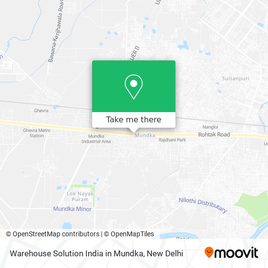 Warehouse Solution India in Mundka map