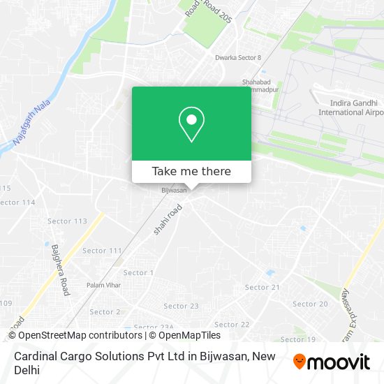 Cardinal Cargo Solutions Pvt Ltd in Bijwasan map
