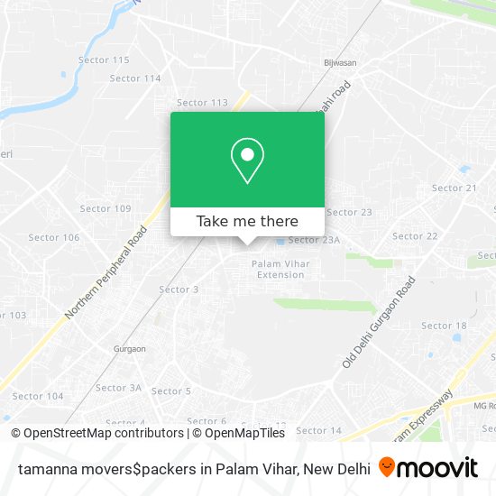 tamanna movers$packers in Palam Vihar map