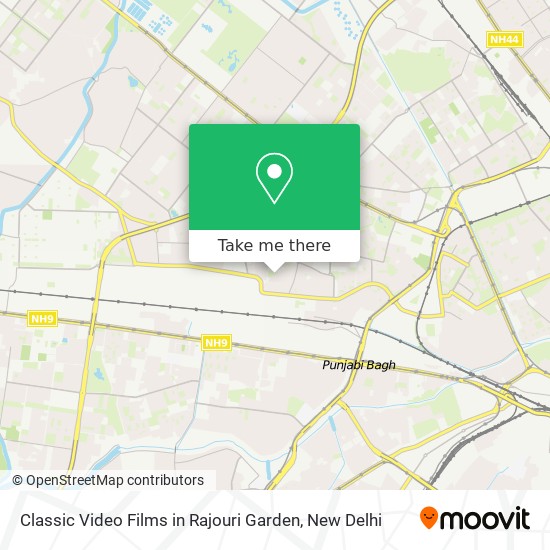 Classic Video Films in Rajouri Garden map