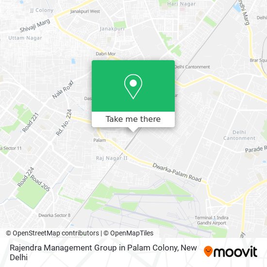 Rajendra Management Group in Palam Colony map