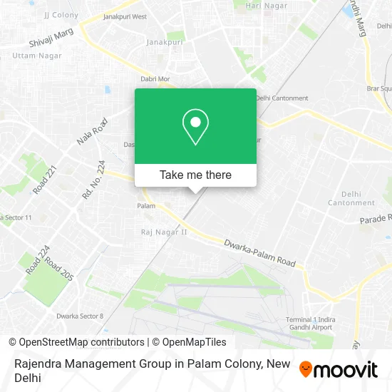 Rajendra Management Group in Palam Colony map