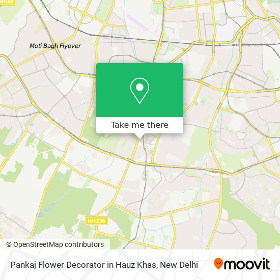 Pankaj Flower Decorator in Hauz Khas map