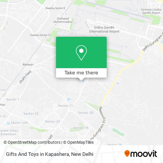 Gifts And Toys in Kapashera map
