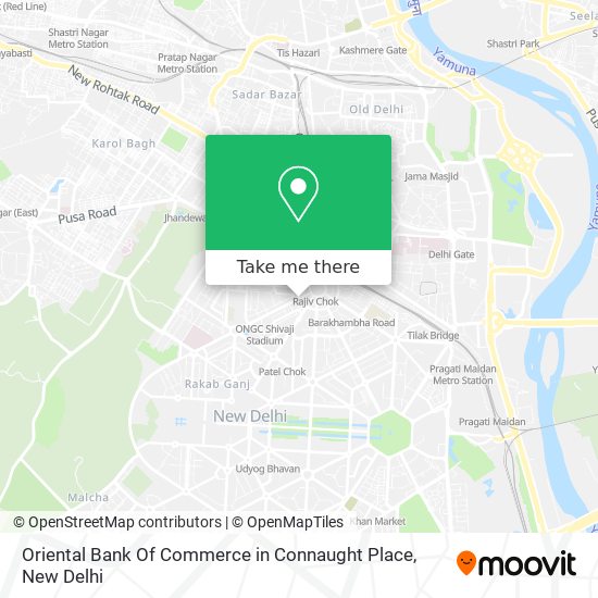 Oriental Bank Of Commerce in Connaught Place map