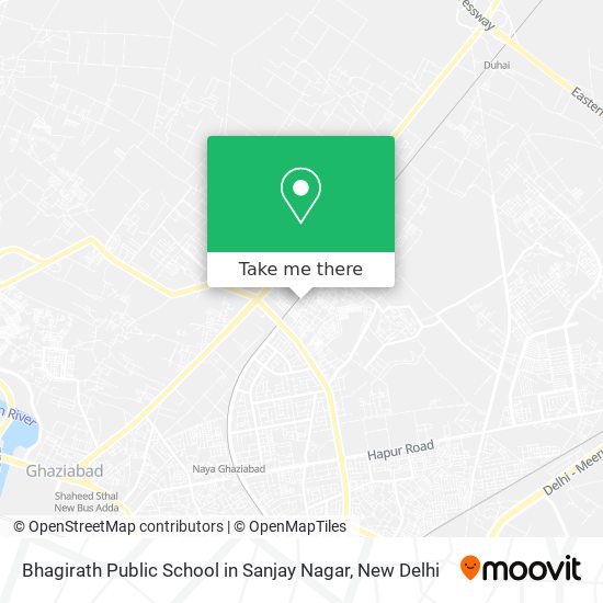 Bhagirath Public School in Sanjay Nagar map