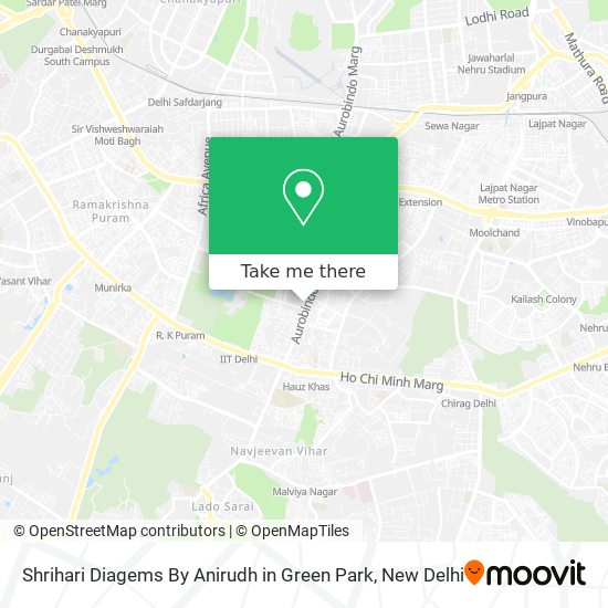 Shrihari Diagems By Anirudh in Green Park map