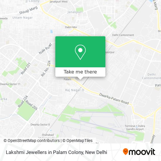Lakshmi Jewellers in Palam Colony map