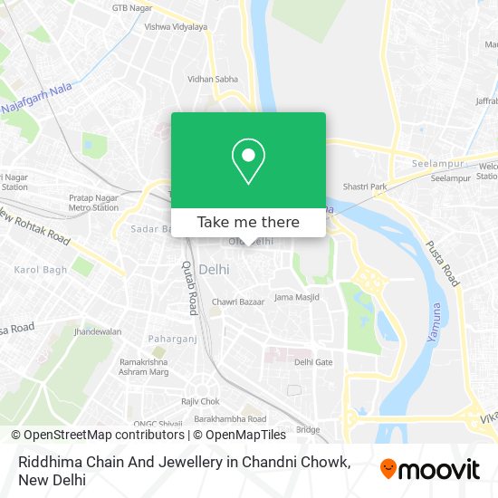 Riddhima Chain And Jewellery in Chandni Chowk map