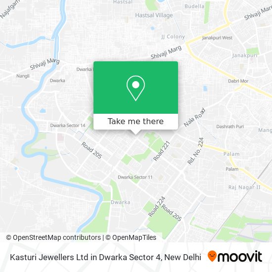 Kasturi Jewellers Ltd in Dwarka Sector 4 map