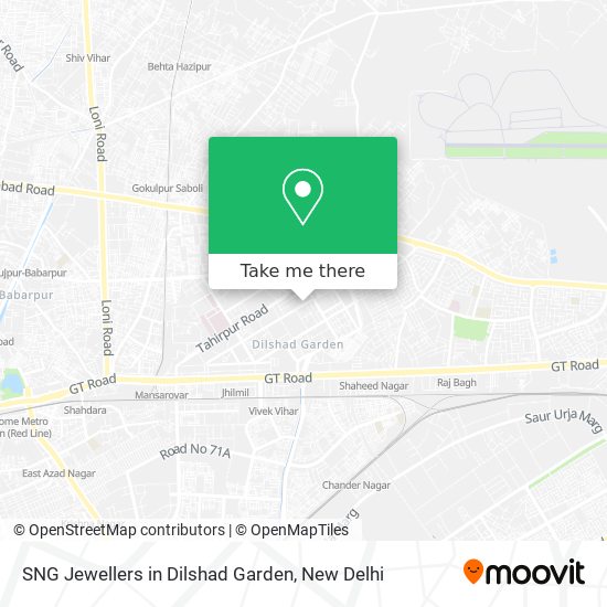SNG Jewellers in Dilshad Garden map