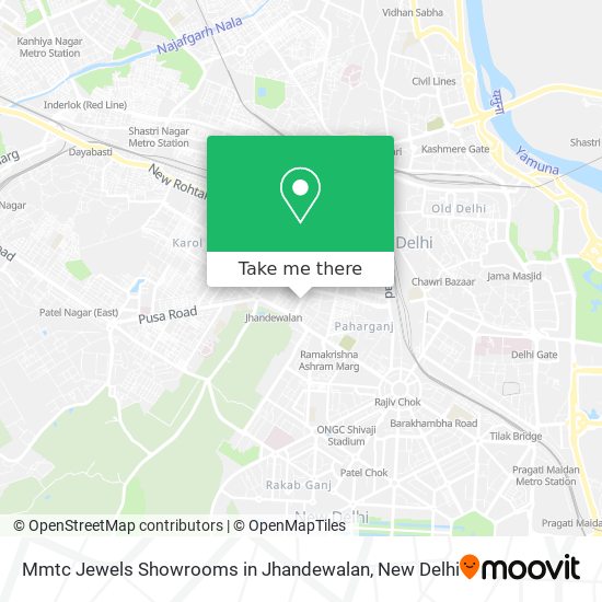 Mmtc Jewels Showrooms in Jhandewalan map