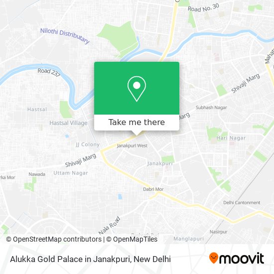 Alukka Gold Palace in Janakpuri map