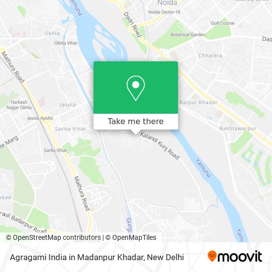 Agragami India in Madanpur Khadar map