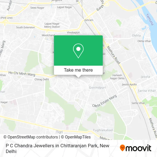 P C Chandra Jewellers in Chittaranjan Park map