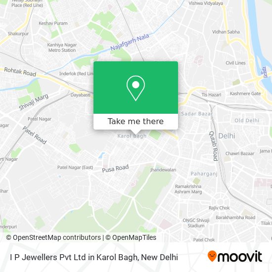 I P Jewellers Pvt Ltd in Karol Bagh map