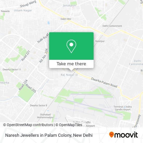Naresh Jewellers in Palam Colony map