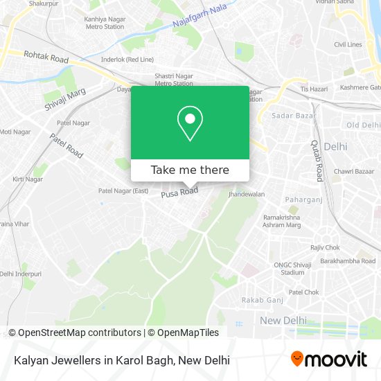 Kalyan Jewellers in Karol Bagh map