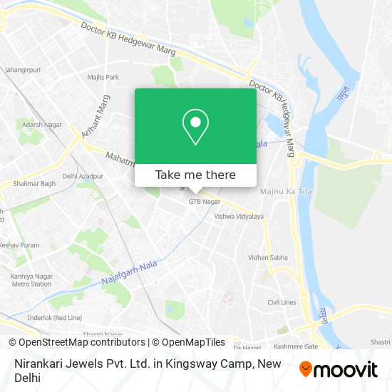 Nirankari Jewels Pvt. Ltd. in Kingsway Camp map
