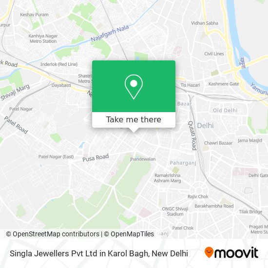 Singla Jewellers Pvt Ltd in Karol Bagh map