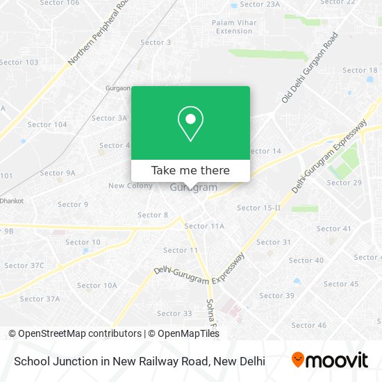 School Junction in New Railway Road map
