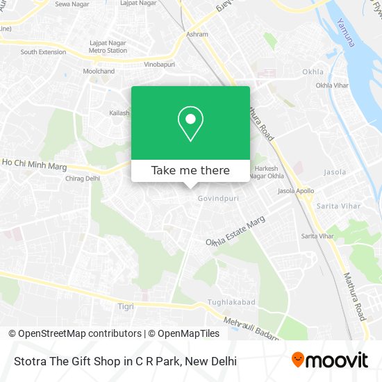 Stotra The Gift Shop in C R Park map