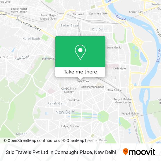 Stic Travels Pvt Ltd in Connaught Place map