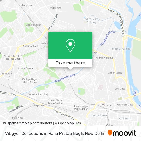 Vibgyor Collections in Rana Pratap Bagh map