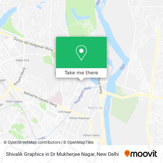Shivalik Graphics in Dr Mukherjee Nagar map