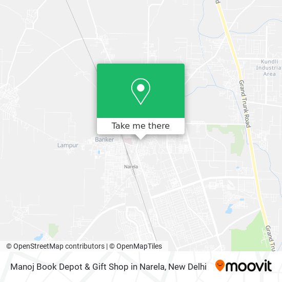 Manoj Book Depot & Gift Shop in Narela map
