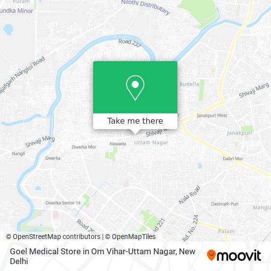 Goel Medical Store in Om Vihar-Uttam Nagar map