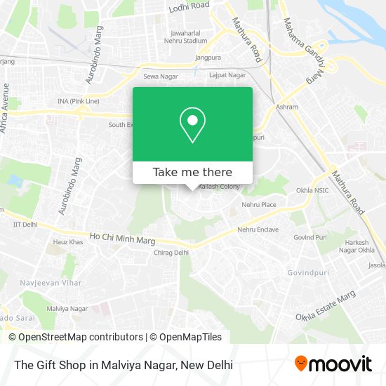 The Gift Shop in Malviya Nagar map