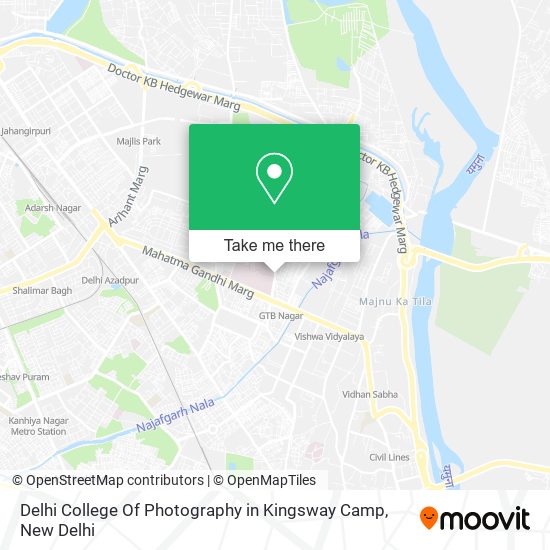 Delhi College Of Photography in Kingsway Camp map