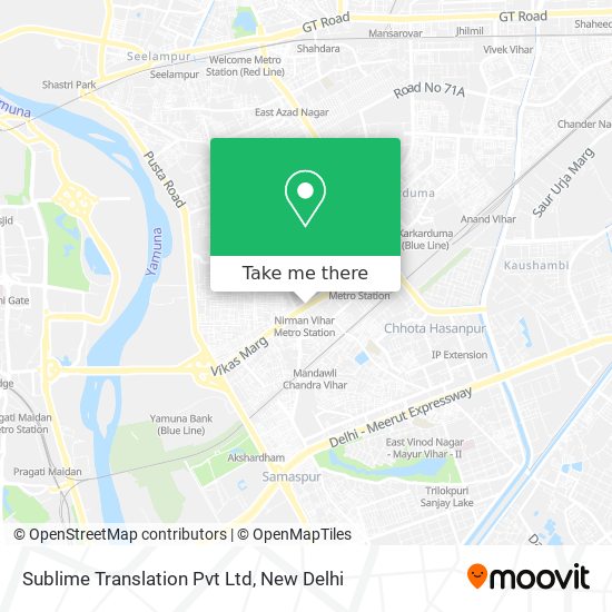 Sublime Translation Pvt Ltd map