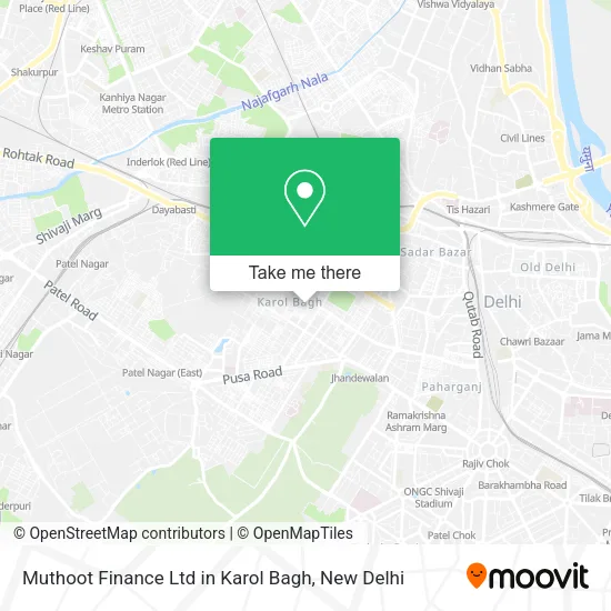 Muthoot Finance Ltd in Karol Bagh map