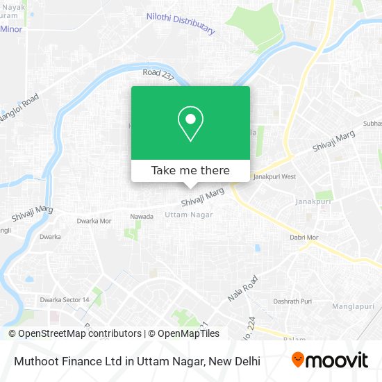 Muthoot Finance Ltd in Uttam Nagar map