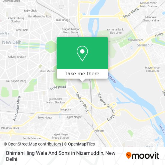 Bhiman Hing Wala And Sons in Nizamuddin map