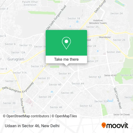 Udaan in Sector 46 map