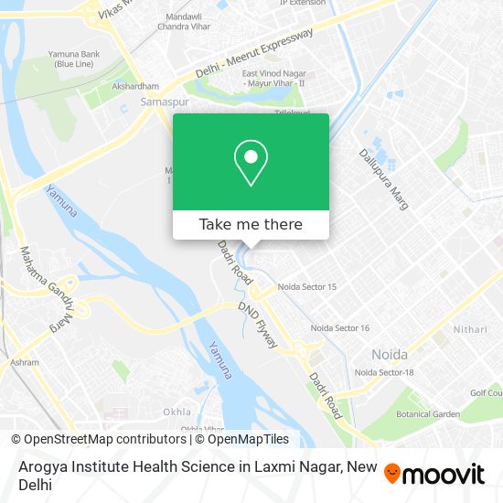 Arogya Institute Health Science in Laxmi Nagar map