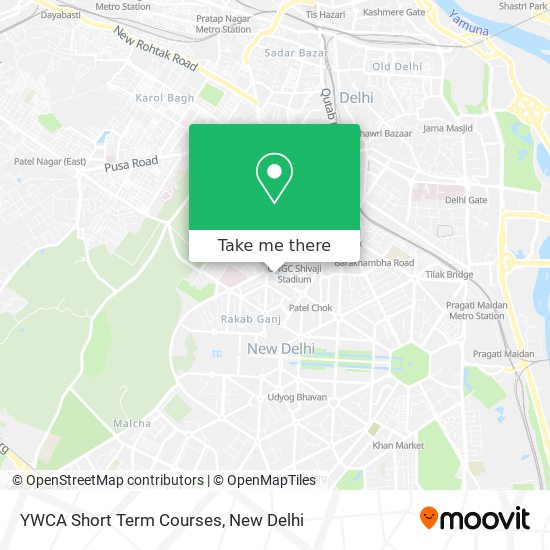 YWCA Short Term Courses map