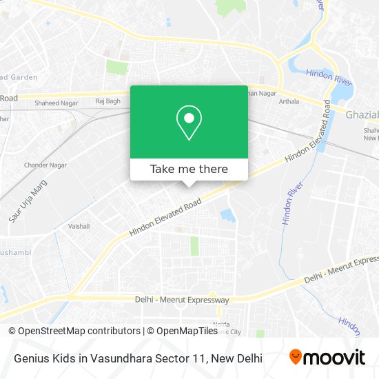 Genius Kids in Vasundhara Sector 11 map