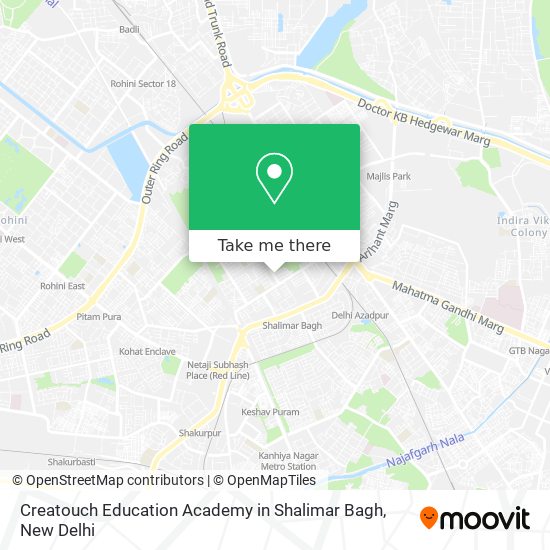 Creatouch Education Academy in Shalimar Bagh map