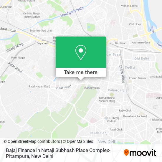 Bajaj Finance in Netaji Subhash Place Complex-Pitampura map