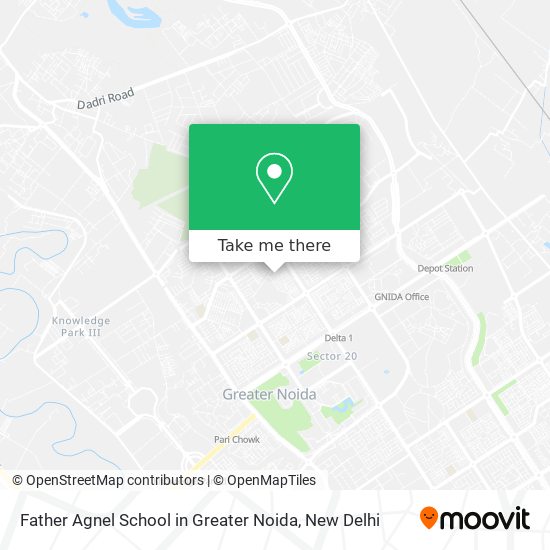 Father Agnel School in Greater Noida map