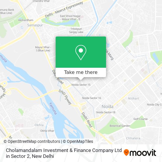 Cholamandalam Investment & Finance Company Ltd in Sector 2 map