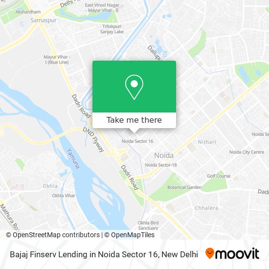 Bajaj Finserv Lending in Noida Sector 16 map