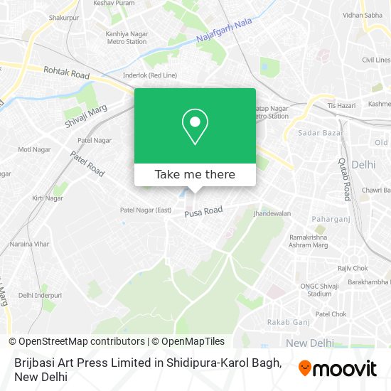 Brijbasi Art Press Limited in Shidipura-Karol Bagh map